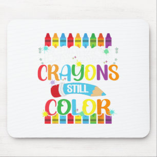 Tapis De Souris Crayons Colorent Encore la Sensibilisation à la Sa