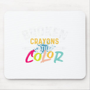 Tapis De Souris Crayons Colorent Encore - Sensibilisation à la san