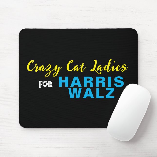 Tapis De Souris Crazy Cat Ladies Pour HARRIS WALZ (Avec souris)