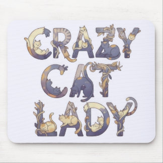 Tapis De Souris Crazy Cat Lady
