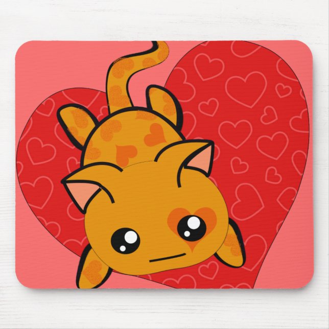 Tapis De Souris Crazy Cat Lady Ultra Cute Kawaii Anime Kitty (Devant)