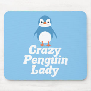 Tapis De Souris Crazy Penguin Lady