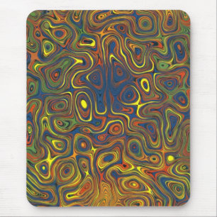Tapis De Souris Crazy Swirls Mousepad Design abstrait
