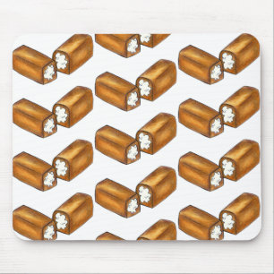 Tapis De Souris Cream Rempli Snack Gâteau Junk Food Foin