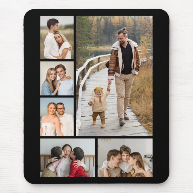 Tapis De Souris Create Your Own 6 Photo Collage (Devant)