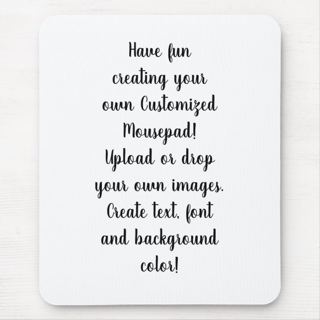 Tapis De Souris Create Your Own Customizable Personal   (Devant)