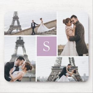 Tapis De Souris Create Your Own Monogrammed 4-Photo Gallery