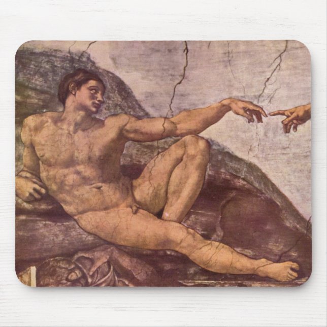 Tapis De Souris Création d'Adam en détail (Devant)