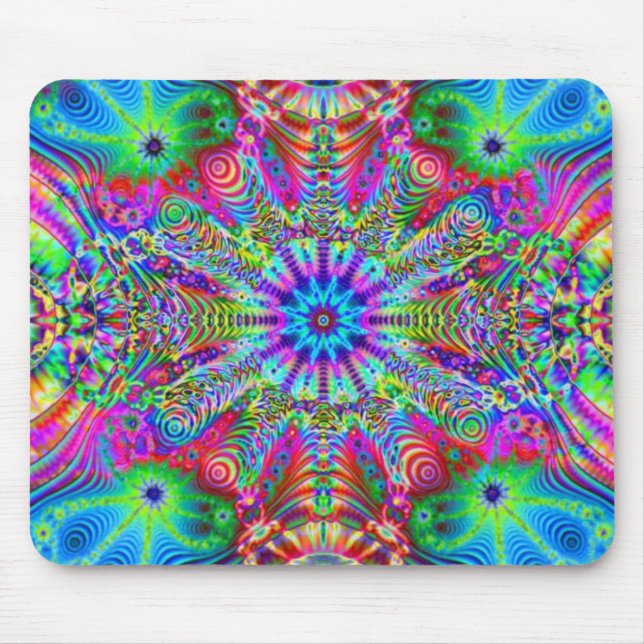 Tapis De Souris Creatrip cosmique - conception trippy (Devant)