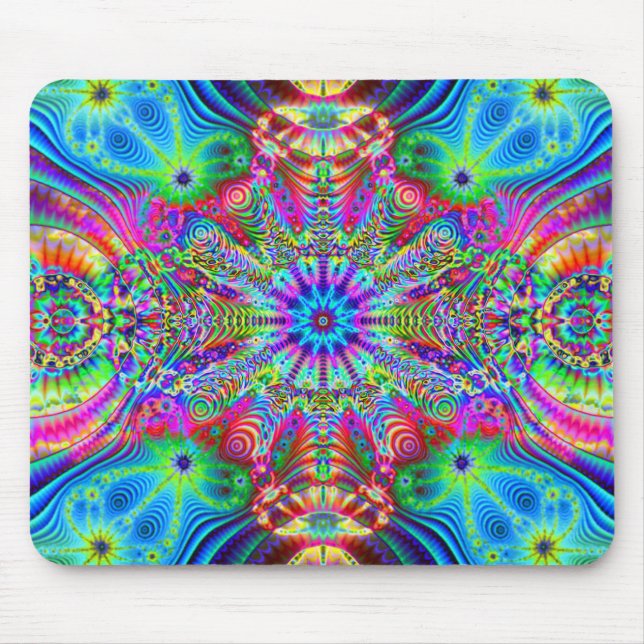 Tapis De Souris Creatrip cosmique - conception trippy (Devant)