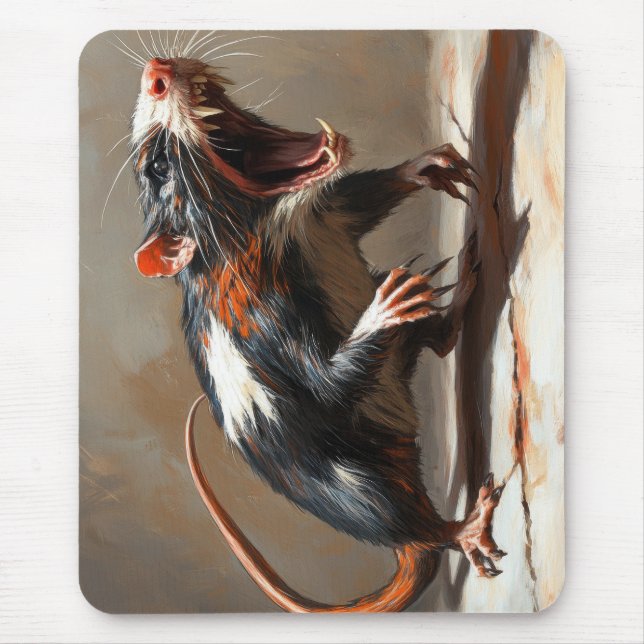 Tapis De Souris Créature de rat monstre (Devant)