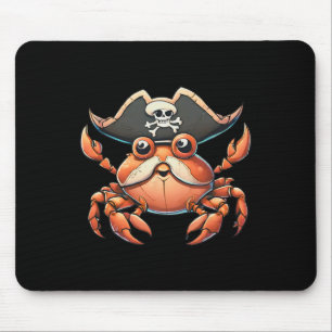 Tapis De Souris Créature marine drôle pirate de l'océan chasse au