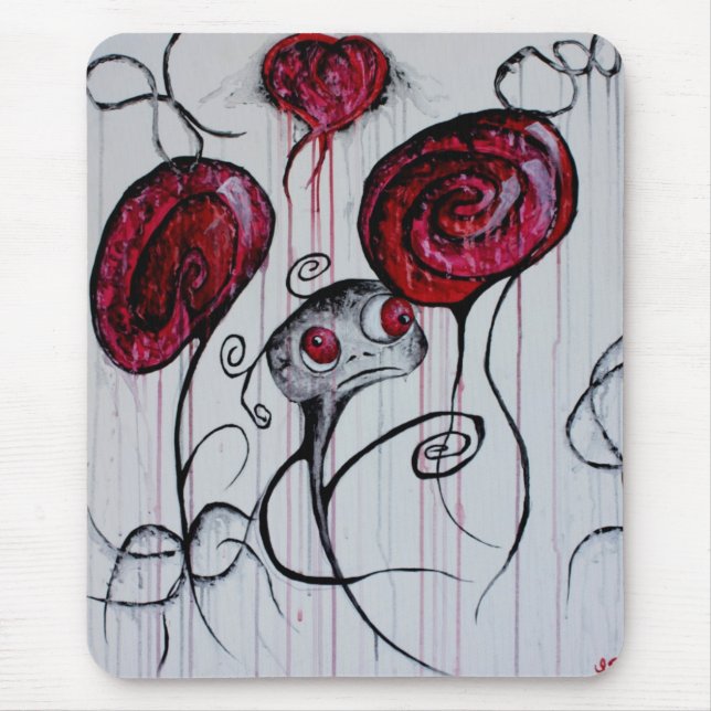 Tapis De Souris Créature mignonne et Déplaisante Goth lunaire Horr (Devant)