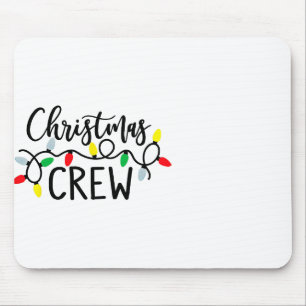 Tapis De Souris Crèche de Noël Père Noël Lights Family Pajamas Fêt