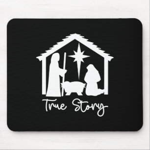 Tapis De Souris Crèche de Noël Vérité Religieuse Chrétienne 