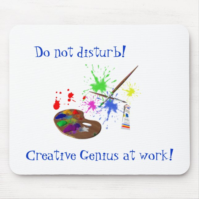 Tapis De Souris Créer-Humour d'artiste (Devant)