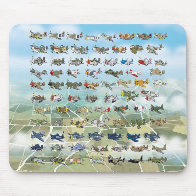 Tapis De Souris créer votre propre caricature d'avion (Devant)