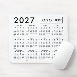 Tapis De Souris Créez votre propre calendrier de logo d'entreprise