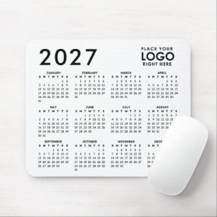 Tapis De Souris Créez votre propre calendrier de logo d'entreprise