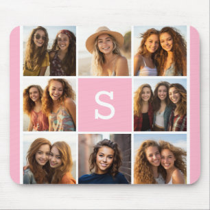 Tapis De Souris Créez Votre Propre Collage Instagram Monogramme Pe
