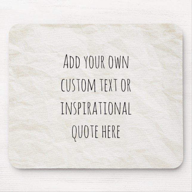 Tapis De Souris Créez votre propre devis de motivation papier Vint (Devant)
