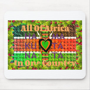 Tapis De Souris Créez votre propre Kenya Hakuna Matata