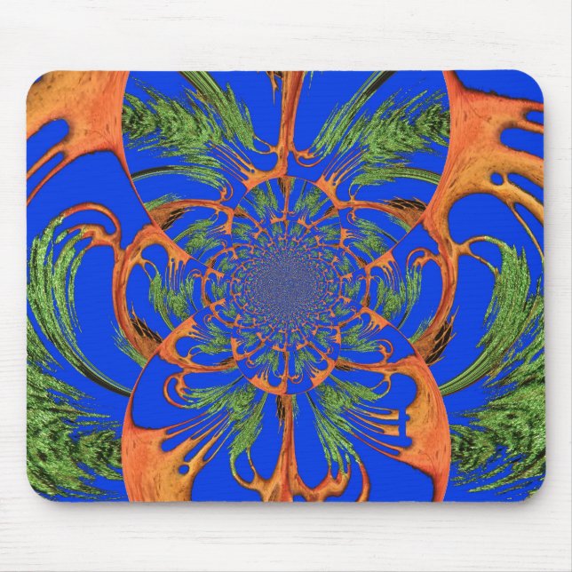 Tapis De Souris Créez votre propre motif bleu ciel africain (Devant)
