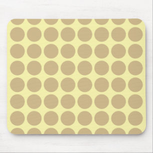 Tapis De Souris Crème bronzée points neutres