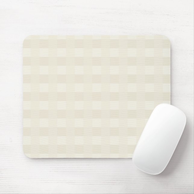 Tapis De Souris Crème En vichy Plaid Motif Pad (Avec souris)