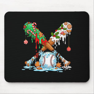 Tapis De Souris Crème glacée Baseball Drip Hommes Garçons Noël Bas