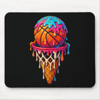 Tapis De Souris Crème glacée basketball drip pour garçons filles j