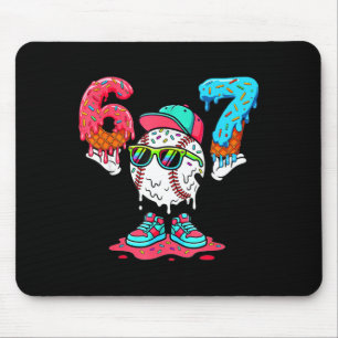 Tapis De Souris Crème glacée de baseball goutte numéro 67 joueur 6