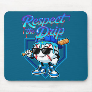 Tapis De Souris Crème Glacée Drip Baseball Respectez Le Drip Maiso