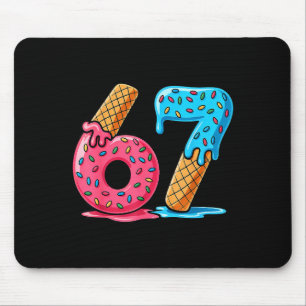 Tapis De Souris Crème Glacée Six Sept Dégoulinante Mème Cool 67 Nu