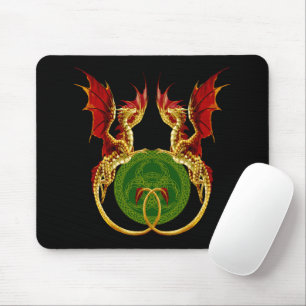Tapis De Souris Crescent Céleste Lune Et Dragons