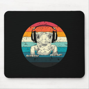 Tapis De Souris Crested Gecko Jouer Jeu Vidéo Joueurs Drôle