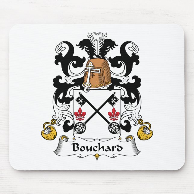 Tapis De Souris Crête de famille de Bouchard (Devant)
