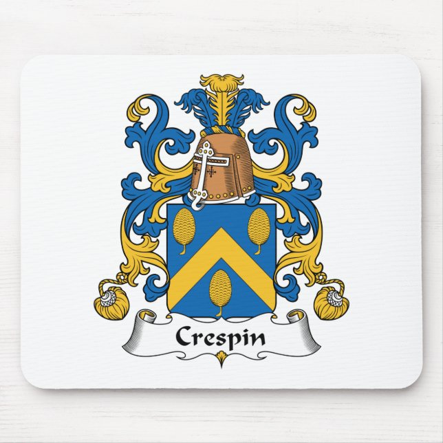 Tapis De Souris Crête de famille de Crespin (Devant)