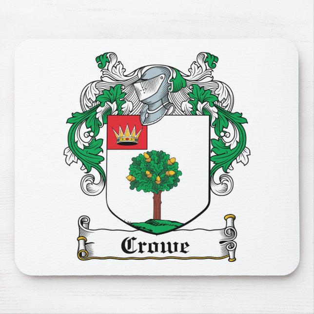 Tapis De Souris Crête de famille de Crowe (Devant)