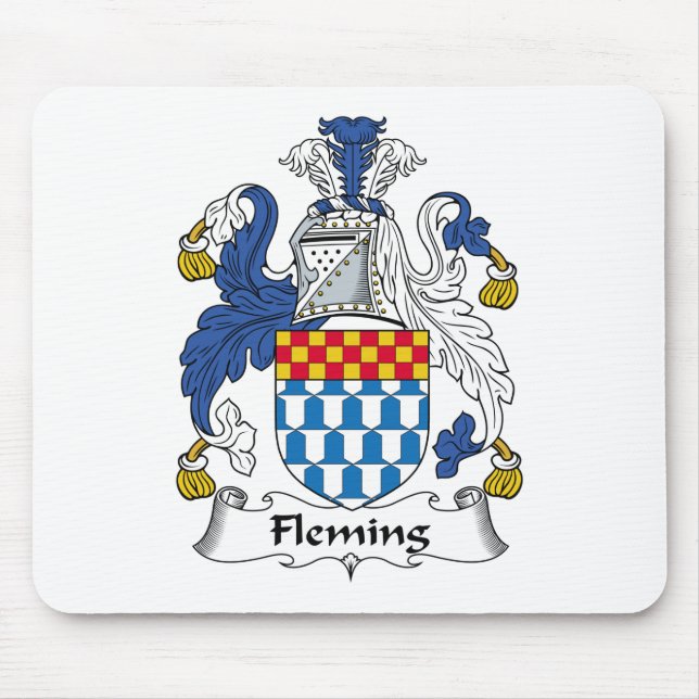 Tapis De Souris Crête de famille de Fleming (Devant)