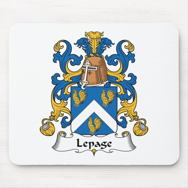 Tapis De Souris Crête de famille de Lepage (Devant)