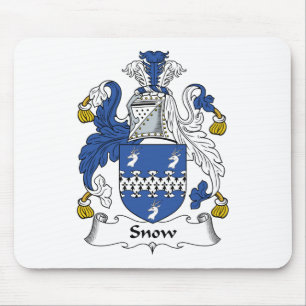 Tapis De Souris Crête de famille de neige