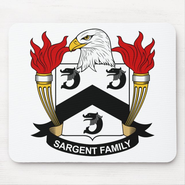 Tapis De Souris Crête de famille de Sargent (Devant)