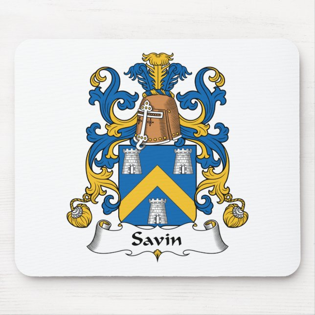 Tapis De Souris Crête de famille de Savin (Devant)