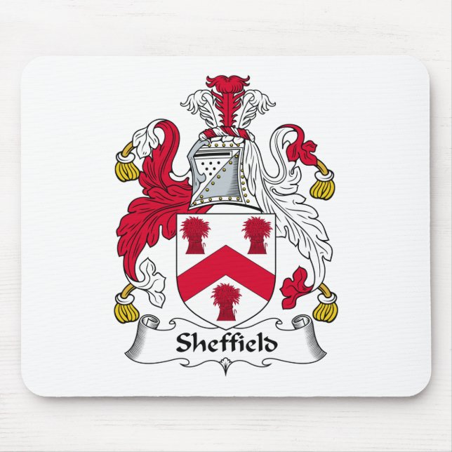 Tapis De Souris Crête de famille de Sheffield (Devant)