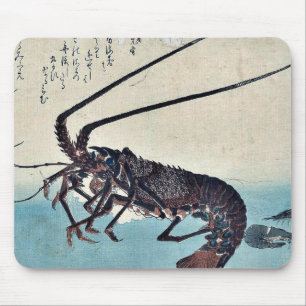 Tapis De Souris Crevette et homard par Ando, Hiroshige Ukiyoe