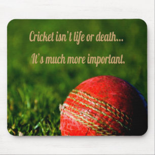 Tapis De Souris Cricket Red Ball drôle Motivation
