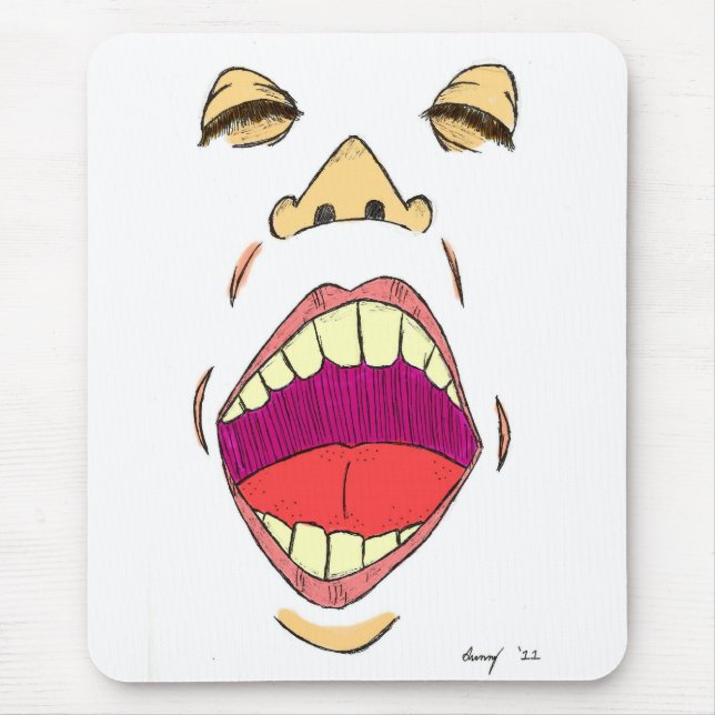 Tapis De Souris "Criez" Mousepad (Devant)