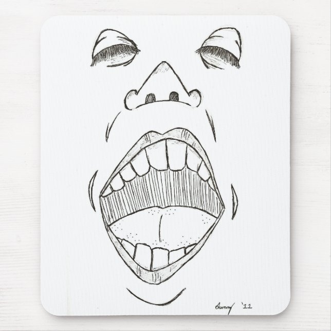 Tapis De Souris "Criez" Mousepad (Devant)