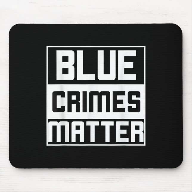 Tapis De Souris Crimes bleus anti-police État (Devant)